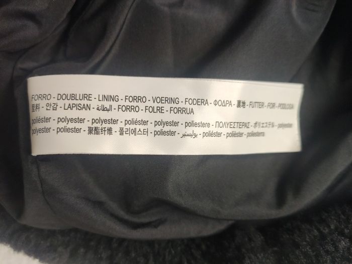 Bershka Black Teddy Fleece Jacket Size L