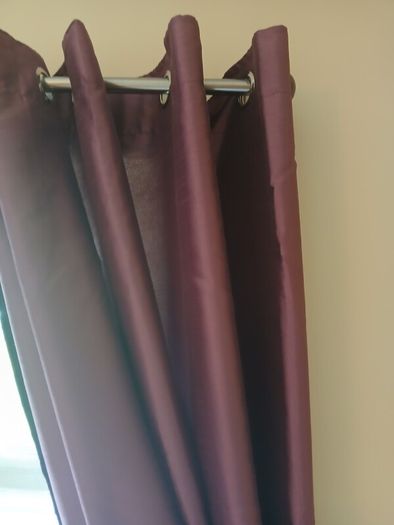 Plum curtains