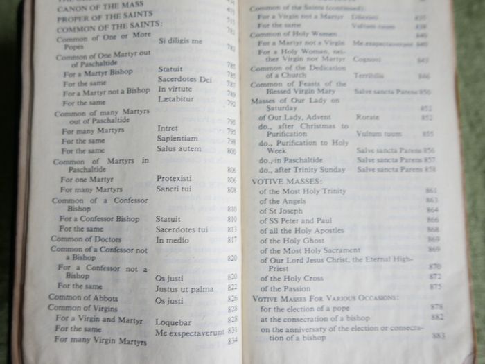 Vintage Roman Missal
