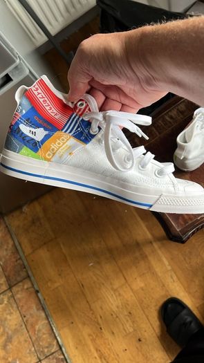 Adidas Nizza High RF 'Graphic Design' sneakers Size UK6.5 Brand New