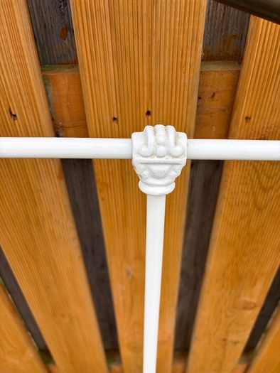 Vintage style wrought iron headboard