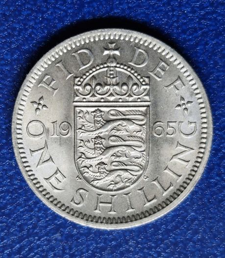 Great Britain 1965 Shilling Eng Rev BU coin