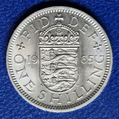 Great Britain 1965 Shilling Eng Rev BU coin