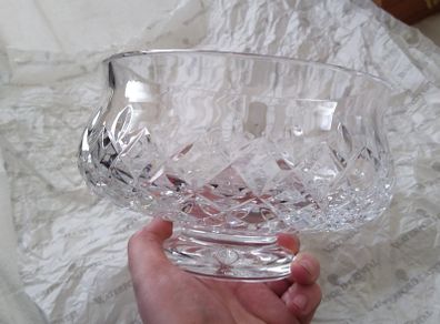 Waterford Crystal 8" Bowl With Box and Papers.