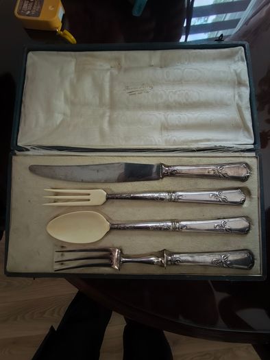 French antique sterling silver cutlery set