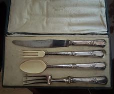 Antique french sterling silver set