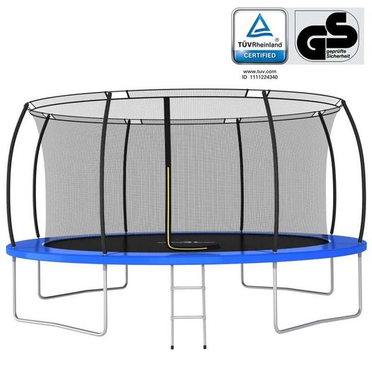 Trampoline Set Round 460x80 cm 150 kg