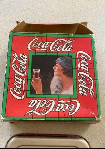 Coca Cola 6 Metal Liberty Coasters