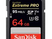 Extreme Pro Sdhc 64gb - 95mb/s V30 Uhs-i U3