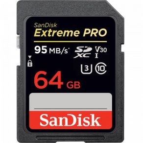 Extreme Pro Sdhc 64gb - 95mb/s V30 Uhs-i U3
