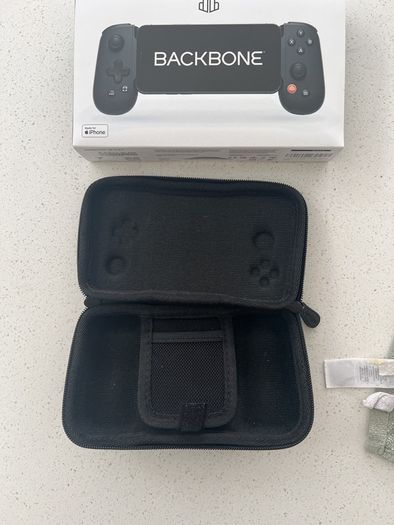 Backbone for iPhone  gaming controller and travel case