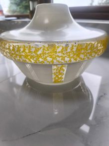 retro 1970's glass lampshade.