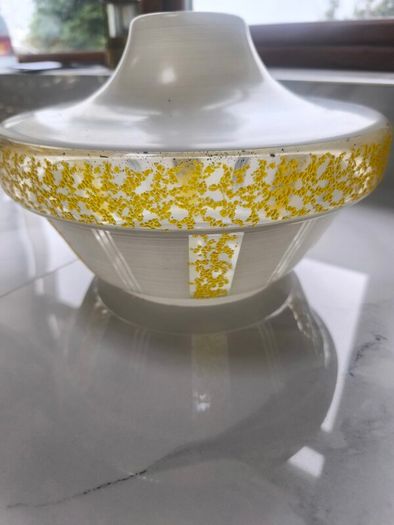 retro 1970's glass lampshade.