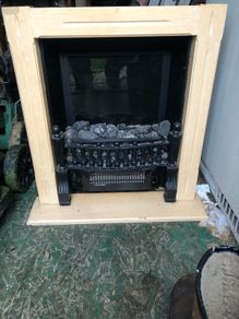 electric fire effect insert stove heater