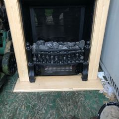 electric fire effect insert stove heater