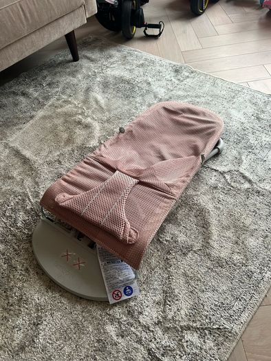 babybjorn bounce bliss mesh - dusty pink