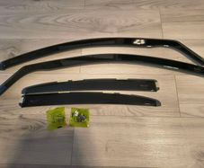 Skoda Octavia MK3 Wind Deflectors Wind Visors Team HEKO Rear Hatchback plus Front FREE