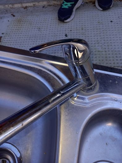 sink and tap with waste