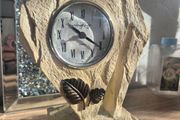 Newgrange Living Stone-Style Quartz Mantel Clock