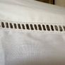 New 100% cotton crisp white 65cm x 65cm French ladder stitch Oxford pillowcase Image 9