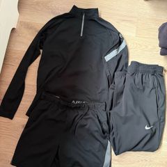 Men's Nike black tracksuit with shorts and bottoms