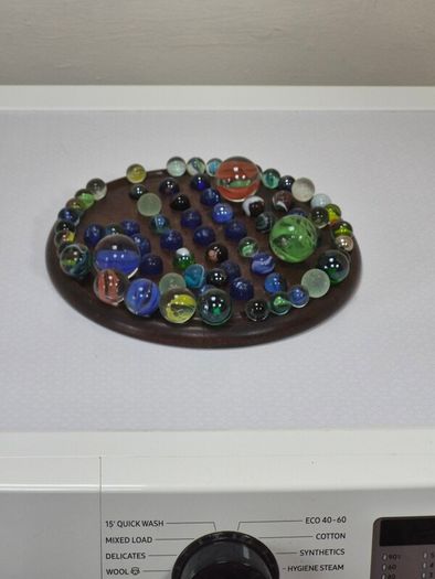 Victorian Marble Solitaire Board Game