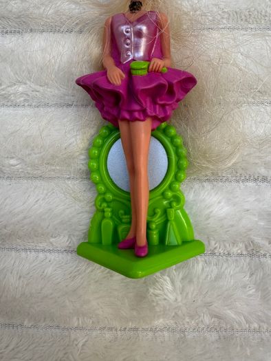McDonald's Happy Meal Toy Barbie 1995 Pink Dress Used Please see photos