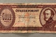 Hungary  5000 Forint 1990 Banknote