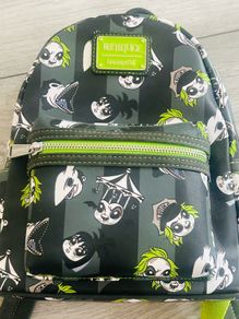 Loungefly Beetlejuice Chibi Characters All-over Print Mini Backpack