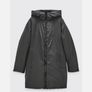 Zara Black / Dark Green Reversible Water Repellent Long Puffer Coat L Image 10