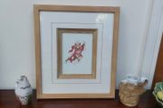 Fabulous Rare Vintage Hand-Cut Chinese Paper Cut Immortal Warrior, Brought Back From China and Professionally Framed