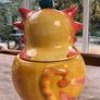 Vintage Rayware Lion & Mice Ceramic Cookie Jar Image 4