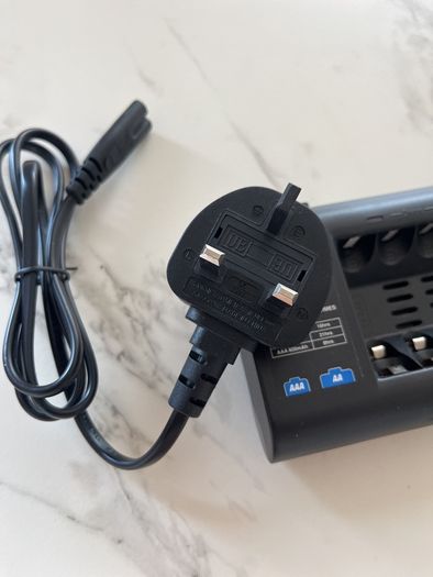 Lloytron Slimline Multi-Charger for rechargeable AA and AAA batteries.