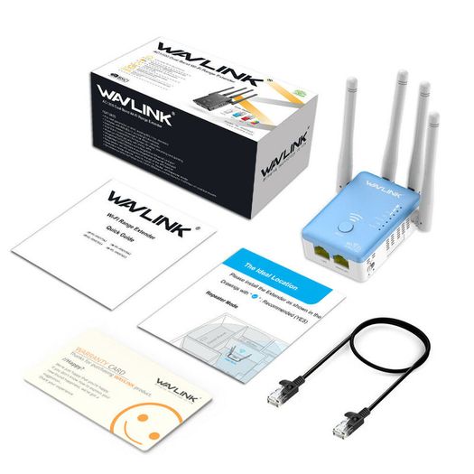 Wavlink AC1200 Dual Band (2.4GHz/5GHz) 3-IN-1 WIFI Router/Range Extender & Signal Booster  - UK Plug (Brand New/Warranty)