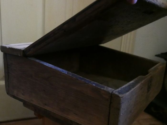 Antique  School Desk, Wooden Writing Slope