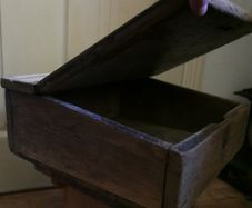 Antique  School Desk, Wooden Writing Slope