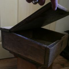 Antique  School Desk, Wooden Writing Slope