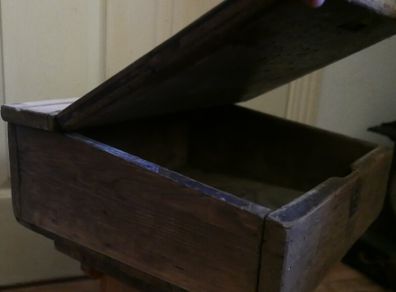 Antique  School Desk, Wooden Writing Slope
