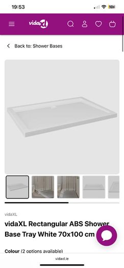 Shower tray and shower screen