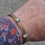 Italian Gold Gilded Sterling Silver CZ Torc Image 3