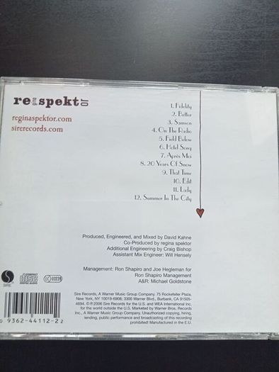 Regina Spektor - Begin to Hope CD