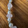 Noriko cultured pearl necklace with sterling silver and pink crystal beads new Image 8