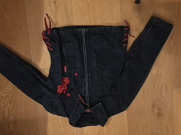 Girls denim jacket, size 110