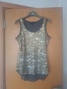 Sleevless Top Sequin