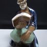 SALE!  Vintage Chinese Glazed Shiwan Mudman figurine - Scholar Reading Image 2