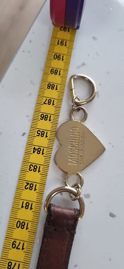MOSCHINO CheapNChic tan leather belt with gold hardware - Rrp 220 (New)