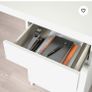 ikea white malm desk Image 4