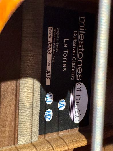 2015 Milestones of Music Guitarras Clasicas La Torres 1A  Classical Guitar