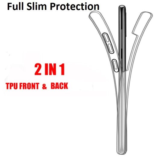 360 Double Silicone Case For Samsung Galaxy A21S A41 A70 S20 Full Cover Body Front & Back Clear Cover FREE POST