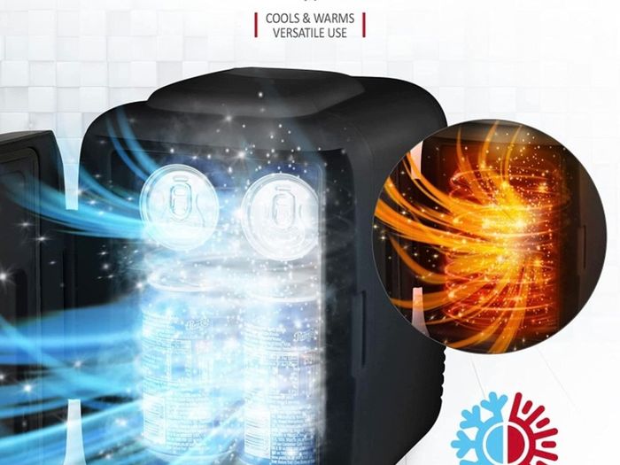 5L Mini Fridge - Portable Small Fridge for Drinks, Snacks, Skincare - For Bedroom, Student Dormitory, Office With Cooling And Warming Function (FREE POSTAGE)